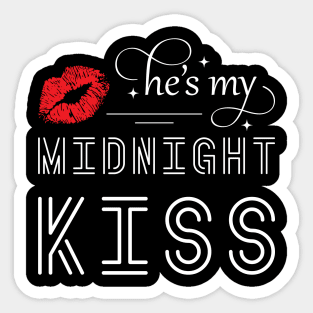 He Is My Midnight Kiss Sticker